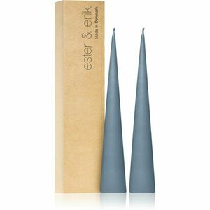 ester & erik cone candles dusty blue (no. 83) dekorativní svíčka 2x25 cm obraz