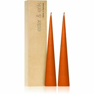 ester & erik cone candles mild orange (no. 16) dekorativní svíčka 2x25 cm obraz