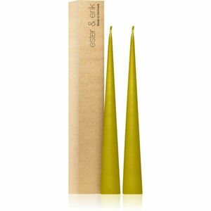 ester & erik cone candles pure wasabi (no. 68/2) dekorativní svíčka 2x37 cm obraz