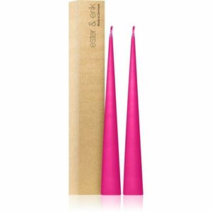 ester & erik cone candles clear pink (no. 41) dekorativní svíčka 2x37 cm obraz