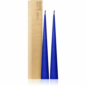 ester & erik cone candles cornflower (no. 48) dekorativní svíčka 2x37 cm obraz