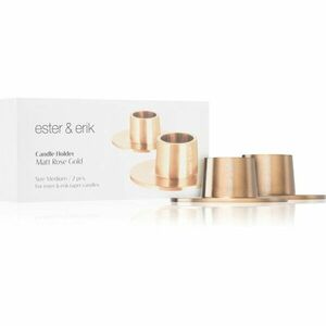 ester & erik accessories matt rose gold svícen medium 2, 2 cm 2 ks obraz