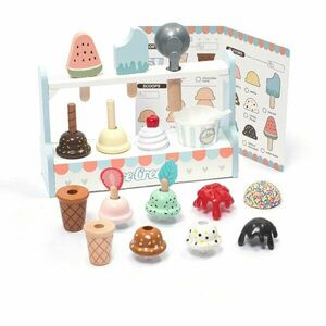 UMU Toys Ice cream set aktivity hračka ze dřeva obraz