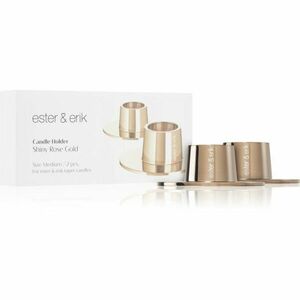 ester & erik accessories shiny rose gold svícen medium 2, 2 cm 2 ks obraz