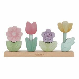 Little Dutch Fairy Garden Stacking Puzzle Flowers aktivity hračka 24, 6 x 5 x 13 cm 12 m+ 1 ks obraz