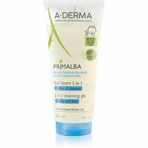 A-Derma Primalba Baby mycí gel na tělo a vlasy pro děti 200 ml obraz