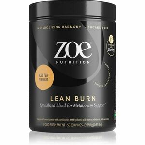 ZOE Lean Burn prášek pro podporu spalování tuků příchuť Ice Tea 250 g obraz