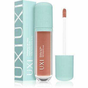 UXI BEAUTY Plumping Lip Gloss lesk na rty pro větší objem s kyselinou hyaluronovou Peach perfect 5 ml obraz