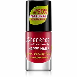 Benecos Happy Nails pečující lak na nehty odstín Vintage Red 5 ml obraz