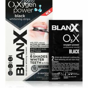 BlanX Oxygen Power Whitening Black Strips bělicí pásky na zuby 10 ks obraz