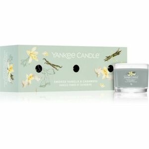 Yankee Candle Smoked Vanilla & Cashmere dárková sada 3x37 g obraz