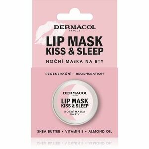 Dermacol Kiss & Sleep noční maska na rty vůně Bílá čokoláda 12 g obraz