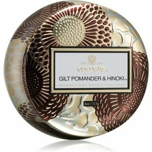 VOLUSPA Japonica Holiday Gilt Pomander & Hinoki vonná svíčka v plechovce 113 g obraz