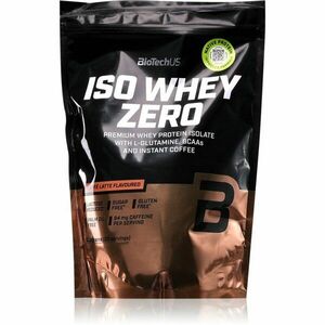 BioTechUSA Iso Whey Zero syrovátkový protein se sníženým obsahem laktózy příchuť Caffé latte 500 g obraz