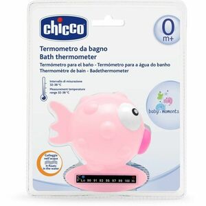 Chicco Baby Moments teploměr do koupele Pink 1 ks obraz