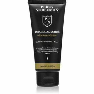 Percy Nobleman Charcoal Scrub čisticí pleťový peeling 3 v 1 100 ml obraz