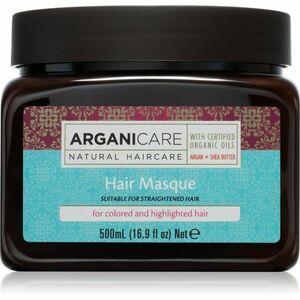 Arganicare Argan Oil & Shea Butter Hair Masque hloubkově hydratační maska pro barvené vlasy 500 ml obraz