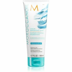 Moroccanoil Color Depositing jemná vyživující maska bez permanentních barevných pigmentů Aquamarine 200 ml obraz