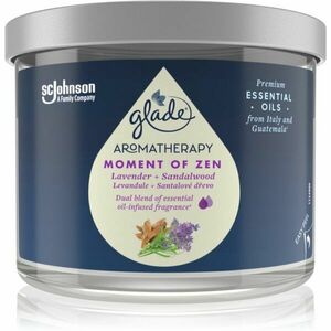 GLADE Aromatherapy Moment of Zen vonná svíčka Lavender + Sandalwood 260 g obraz