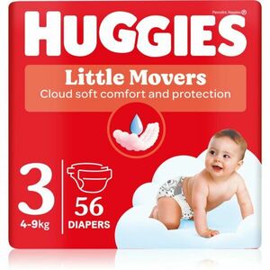 Huggies Little Movers Ultra Comfort jednorázové pleny Jumbo 4 - 9 kg 56 kg obraz