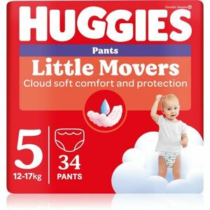 Huggies Little Movers Pants jednorázové plenkové kalhotky 12-17 kg 34 ks obraz