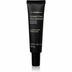 Korres Activated Charcoal korekční make-up pro dlouhotrvající efekt SPF 15 ACF1 30 ml obraz