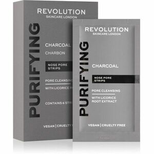 Revolution Skincare Purifying Charcoal čisticí náplast na zanešené póry na nose s aktivním uhlím 6 ks obraz