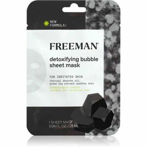 Freeman Essentials Charcoal & Green Tea detoxikační plátýnková maska pro mastnou pleť 28 ml obraz