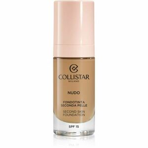 Collistar NUDO Second Skin Foundation SPF 15 rozjasňující hydratační make-up s vyhlazujícím efektem odstín 3G Naturale Dorato 30 ml obraz