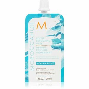 Moroccanoil Color Depositing jemná vyživující maska bez permanentních barevných pigmentů Aquamarine 30 ml obraz