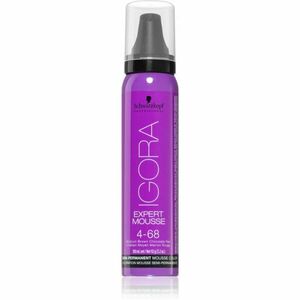 Schwarzkopf Professional IGORA Expert Mousse barvicí pěna na vlasy odstín 4-68 Medium Brown Chocolate Red 100 ml obraz