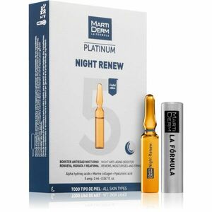 MartiDerm Platinum Night Renew intenzivní sérum pro podporu tvorby kolagenu 5x2 ml obraz