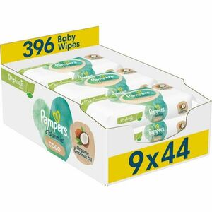 Pampers Harmonie Coconut Pure vlhčené čisticí ubrousky pro děti 9x44 ks obraz