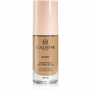 Collistar NUDO Second Skin Foundation SPF 15 rozjasňující hydratační make-up s vyhlazujícím efektem odstín 4N Sabbia 30 ml obraz