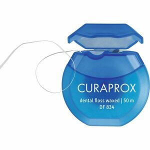 Curaprox Dental Floss Waxed DF 834 Mint dentální nit s mátou peprnou 50m 50 m obraz