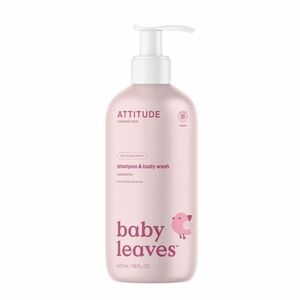 ATTITUDE Baby Leaves Dětské tělové mýdlo a šampon 2v1 bez vůně 473 ml obraz