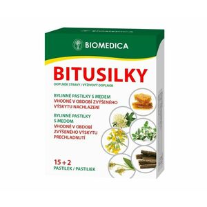 Biomedica Bitusilky bylinné pastilky s medem 15+2 pastilek obraz