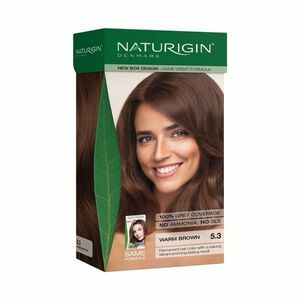 NATURIGIN Organic Based 100% Permanent Hair Colours Warm Brown 5.3 barva na vlasy 115 ml obraz