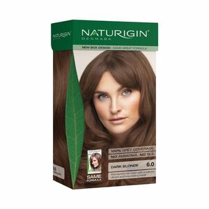 NATURIGIN Organic Based 100% Permanent Hair Colours Dark Blonde 6.0 barva na vlasy 115 ml obraz