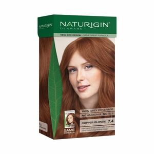 NATURIGIN Organic Based 100% Permanent Hair Colours Copper Blonde 7.4 barva na vlasy 115 ml obraz