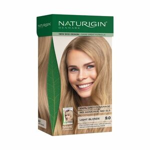 NATURIGIN Organic Based 100% Permanent Hair Colours Light Blonde 9.0 barva na vlasy 115 ml obraz