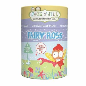 JACK N' JILL Fairy Floss Zubní nit s rukojetí pro děti 30 ks obraz