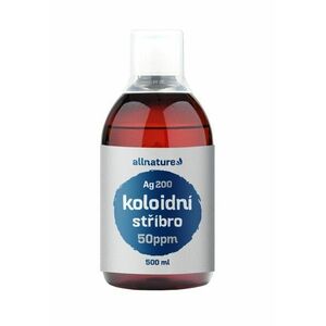 Allnature Koloidní stříbro Ag200 50ppm 500 ml obraz