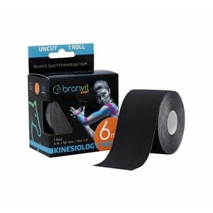 BronVit Sport Kinesio Tape classic 5 cm x 6 m tejpovací páska černá obraz