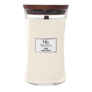 Wood Wick Vonná svíčka Linen 609 g obraz