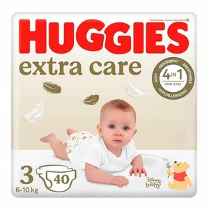 Huggies Extra Care 3 6-10 kg dětské pleny 40 ks obraz