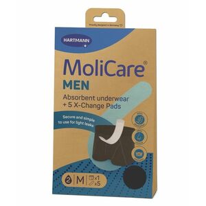 MoliCare MEN absorpční prádlo vel. M 1 ks + vložky X-Change 5 ks obraz