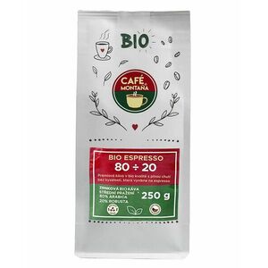 Café Montana Bio Espresso zrnková káva 250 g obraz