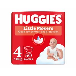 Huggies Little Movers 4 7-18 kg jednorázové plenky 50 ks obraz