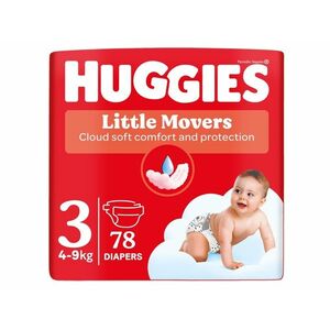 Huggies Little Movers 3 4-9 kg jednorázové plenky 78 ks obraz